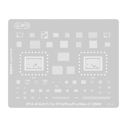 High Hardness Steel Solder Template-IP14 series with CPU