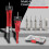 Hexagonal Grip Wood Drill Bit Countersink Drill Bit-Red 2