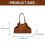 Korean Inspired Spacious Underarm Bag Retro Design-brown 2