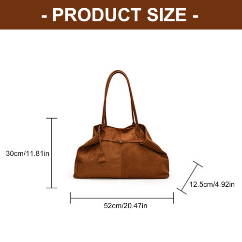 Korean Inspired Spacious Underarm Bag Retro Design-brown 1