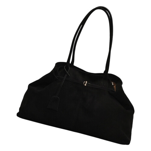 Korean Design Large Shoulder Bag Lightweight Underarm-Black