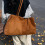 Korean Inspired Spacious Underarm Bag Retro Design-brown 3