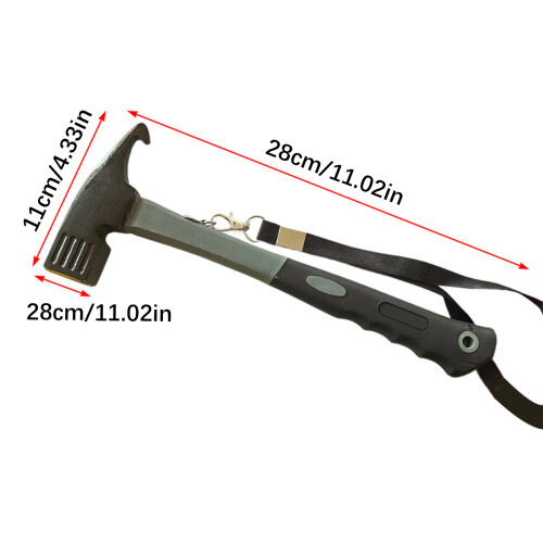 Multipurpose Heavy Duty Carbon Steel Camping Hammer For-Orange 2