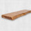 (130 cm, Walnut) Live Edge Rustic Floating Shelf made from Solid Wood, Chunky Old Slab 1