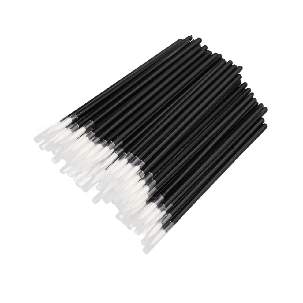 50pcs Disposable Eyeliner Brushes Fine Tip Portable Makeup Applicators