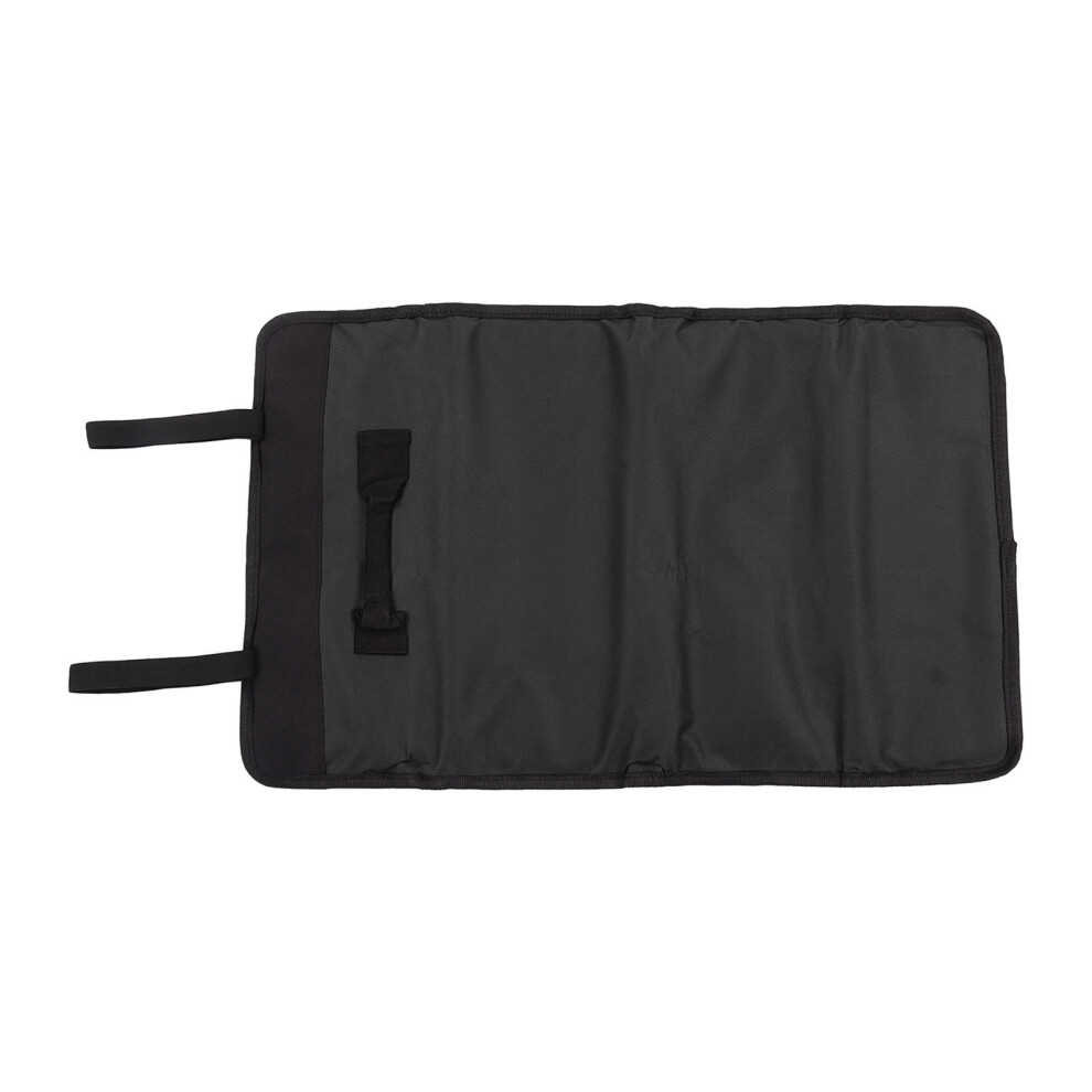 Thickened Waterproof Tool Roll Bag 600D Oxford Multi Pockets Black 9411372582727