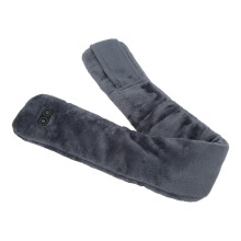 Foulard chauffant USB électrique gris, température réglable, massage pour homme et femme