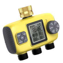 Irrigation Timer with 3 Zones, Programmable Garden Watering and Rain Delay Sprinkler Timer