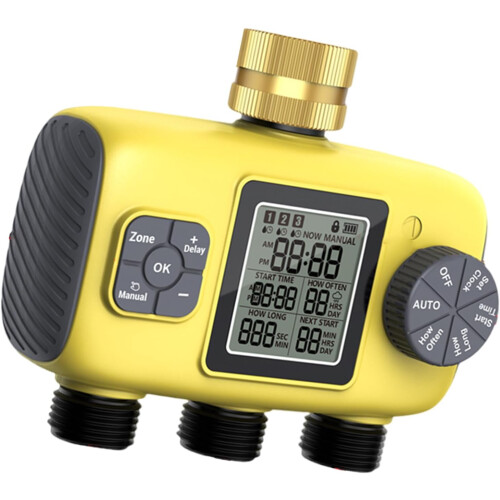 Smart Water Timer with Automatic Rain Delay, Weatherproof Programmable Outdoor Irrigation System 2