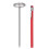 3Stk Auto Temperaturmesser Rot Für Armaturenbrett 10