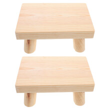 2Stk Kleiner Holztritt Für Kinder Beige Sicher Und Bequem Für Büro