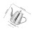 Portable Stainless Steel Teapot with Strainer Light Grey Kitchen 2