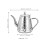 Portable Stainless Steel Teapot with Strainer Light Grey Kitchen 3