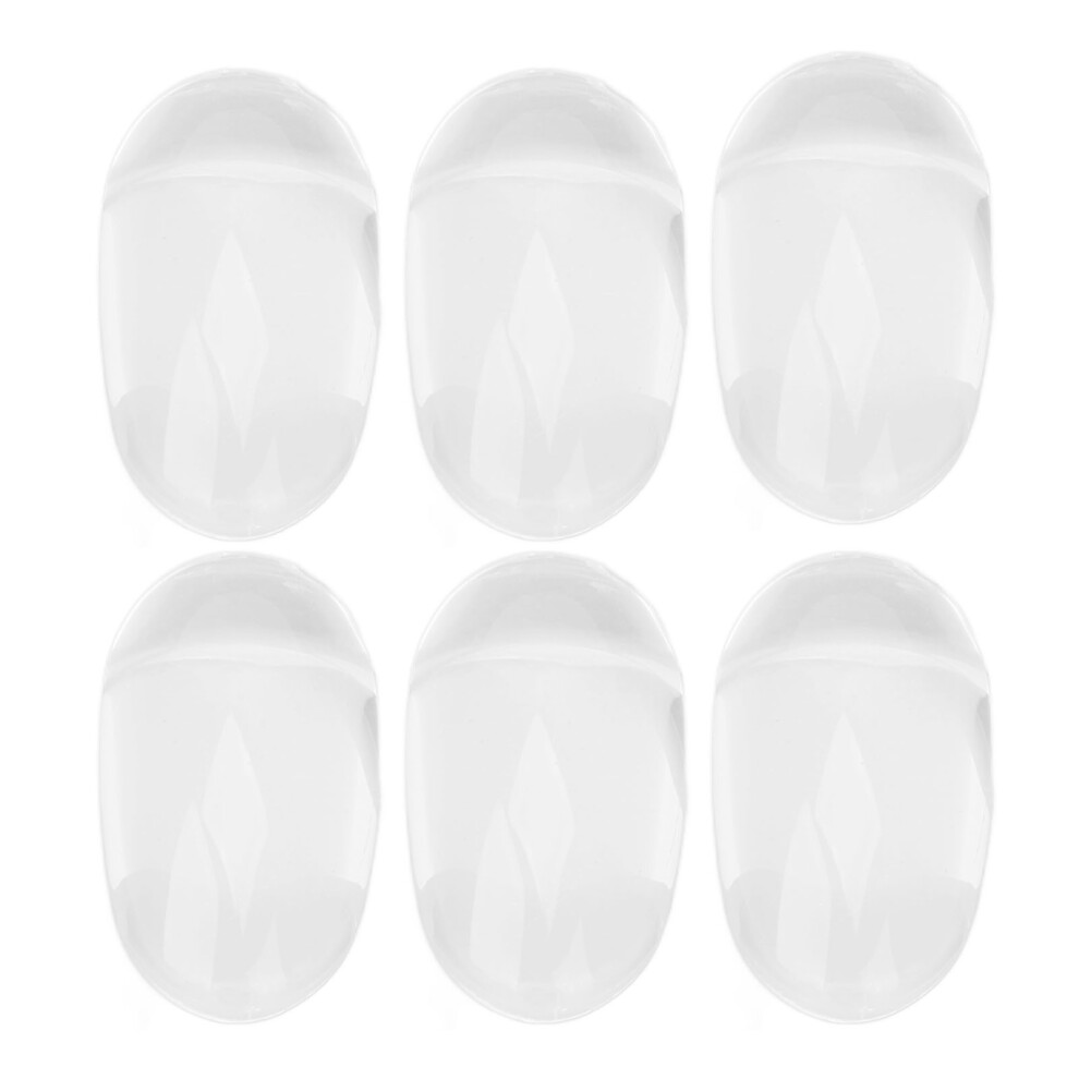 50pcs Clear Glass Nail Polish Color Display Tips for DIY Manicure Salon