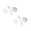 2Pcs Automatic Wave Dishwasher ABS Small White Kitchen Sink Cleaner 5