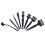 2Pcs Durable Anti-Static Cleaning Brush Kit Black for Keyboard Laptop 1