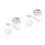 2Pcs Automatic Wave Dishwasher ABS Small White Kitchen Sink Cleaner 7
