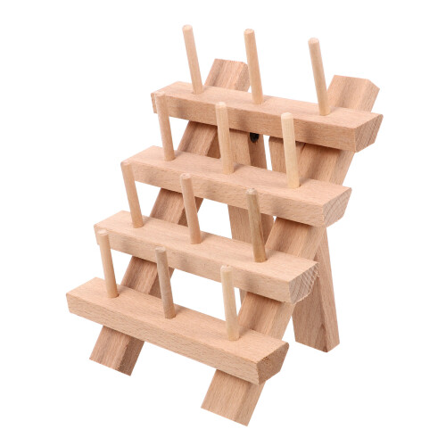 support en bois pour 12 , rangement couture broderie 2