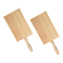 2Pièces Matériel De Cuisine Khaki En Bois Pour Fabrication De Pâtes