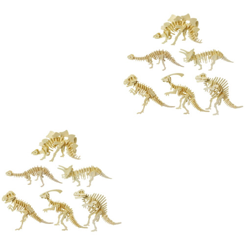 12 Pièces Bois 3D Éducatif Enfant 2