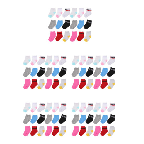 45Paires Mini Coton Couleurs Variées Accessoires 2