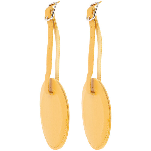 2Pièces Tags Cuir PU Ronds Pour Bagage Durable