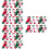 20Paires Coton Courtes Motifs Colorés 9