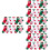 20Paires Coton Courtes Motifs Colorés 8