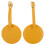 2Pièces Tags Cuir PU Ronds Pour Bagage Durable 9