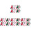 20Paires Coton Courtes Motifs Colorés 4
