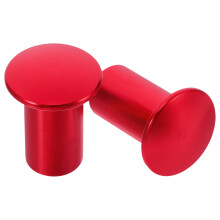 2Pièces Protecteur Bouton Main Auto Aluminium Rouge Drift