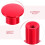2Pièces Protecteur Bouton Main Auto Aluminium Rouge Drift 9