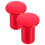 2Pièces Protecteur Bouton Main Auto Aluminium Rouge Drift 11
