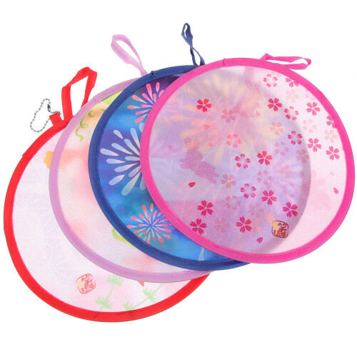 20Pièces Éventails Pliables Ronds Accessoire Danse Coloré 1