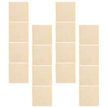 16St Onbewerkt Hout Vierkante Schijven Voor Wanddecoratie DIY