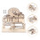 Ensemble 3D En Bois Jouet Puzzle Piste À Billes 5