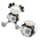 Doudou Éléphant En Peluche Avec Clochette Pour Bébé Lit Noir 6