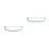 2Pcs Oval Dish Microwave Baking Pan Serving Plate 3