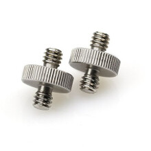 2Pièces Connecteurs 1/4" Vis En Acier Chrome Pour Trépied Argent