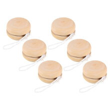 12 Pcs Wooden Unfinished Yo-Yo Balls For Kids Diy Hand Painting