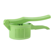 2 Pcs Manual Potato Presser Green Plastic Kitchen Gadget