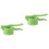 2 Pcs Manual Potato Presser Green Plastic Kitchen Gadget 4