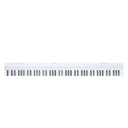 1pc Ratio Piano Teaching Aid White Key Spacing Reference Chart