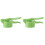 2 Pcs Manual Potato Presser Green Plastic Kitchen Gadget 2