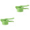 2 Pcs Manual Potato Presser Green Plastic Kitchen Gadget 3