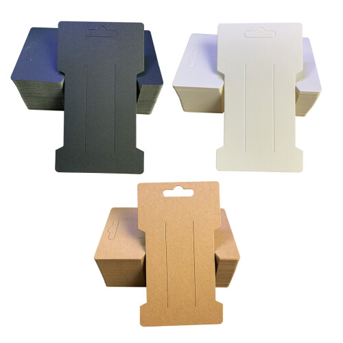 600 Sheets Packaging Cards For Hair Ropes And Clips Display