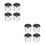 8 Pcs Iron Tea Light Candle Holders Metal Cups 5