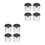 8 Pcs Iron Tea Light Candle Holders Metal Cups 7