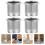8 Pcs Iron Tea Light Candle Holders Metal Cups 11