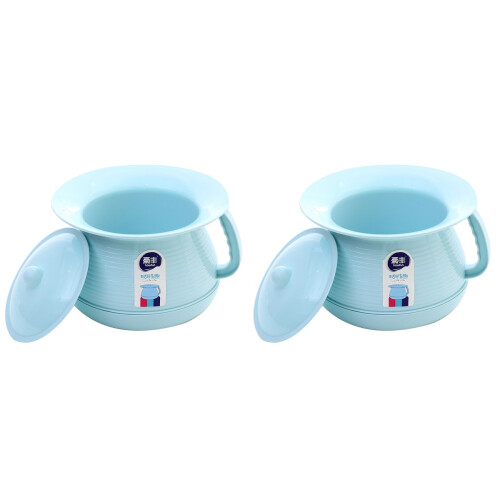 2Pcs Plastic Urinal Potty With Lid For Kids Home Camping 1